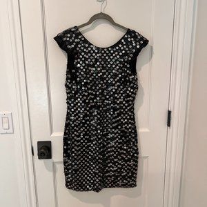 ROBERT RODRIGUEZ - Low Back Sequin Mini Dress - Size 8